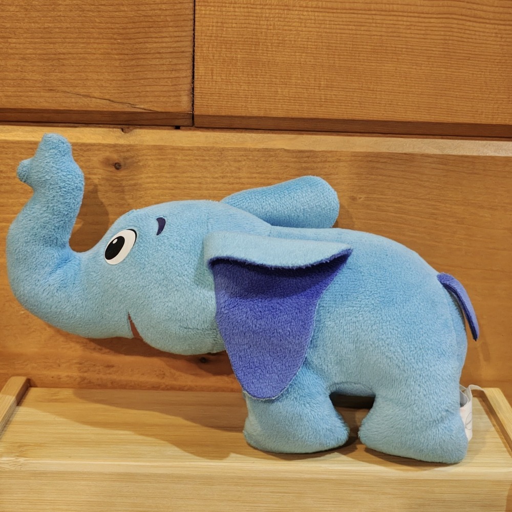 Qatar Airways Airline 2016 Blue Elephant Plush Mascot Toy Stuffed Animal 8"‎ F21